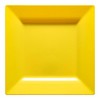 Smarty Had A Party 6.5" Yellow Square Plastic Cake Plates - 120 pcs - 2 of 4
