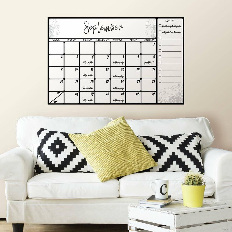 Scroll Dry Erase Calendar Peel and Stick Wall Decal - RoomMates, 4 of 6