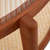 NicBex Modern Coffee Table Double-layer Rattan Woven Sofa Side Table with Wood Frame Glass Desktop Center Table for Living Room - 4 of 4