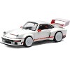 Singer DLS Turbo White with Red Stripes 1/64 Diecast Model Car by Pop Race - 4 of 4