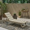 Outdoor Wood Chaise Lounge Chairs with Adjustable Backrest, Reclining Sun Loungers for Patio, Deck, or Poolside – The Pop Home - 2 of 4