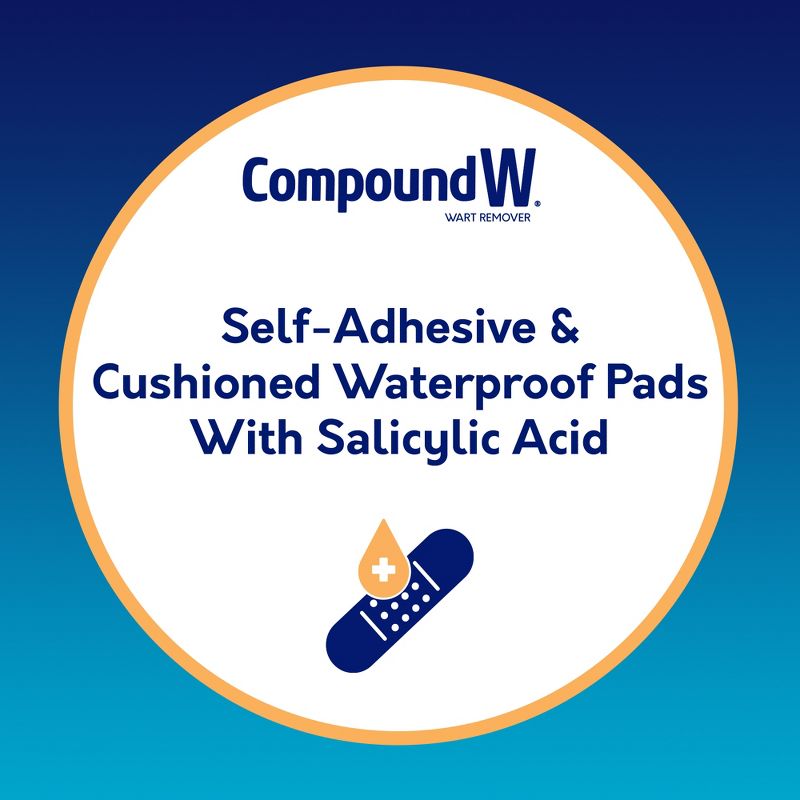 Compound W Maximum Strength One Step Plantar Wart Remover Foot Pads - 20 ct, 5 of 9