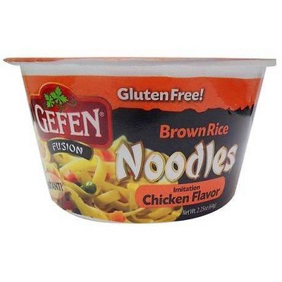 Gefen Gluten Free Brown Rice Noodle Bowl Chicken Flavor 2.25oz