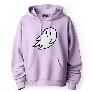 Dalix Giant Ghost Embroidered Hoodie Soft Fleece Hood Sweatshirt Mens - 1 of 4