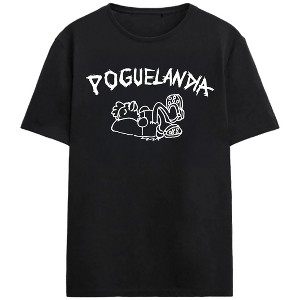 Outer Banks Poguelandia Official on Black Adult Crew Neck Short Sleeve T-shirt - 1 of 3