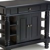 Home Styles Americana Kitchen Island with Wood Top Black: Hardwood Frame, Storage, 1 Shelf, 1 Drawer - 4 of 4