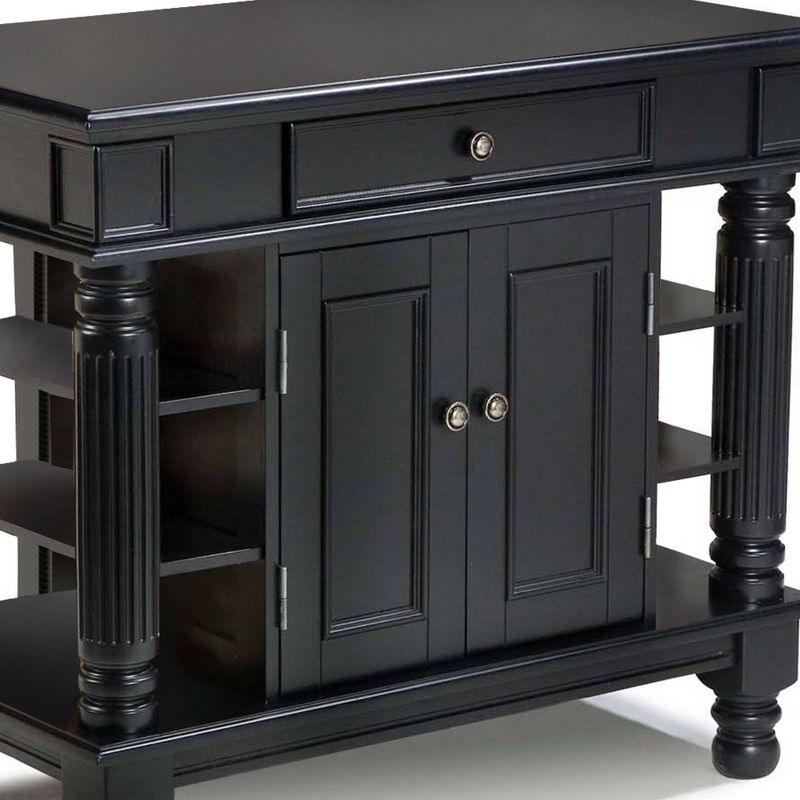 Americana Kitchen Island with Wood Top Black - Home Styles, 5 of 7
