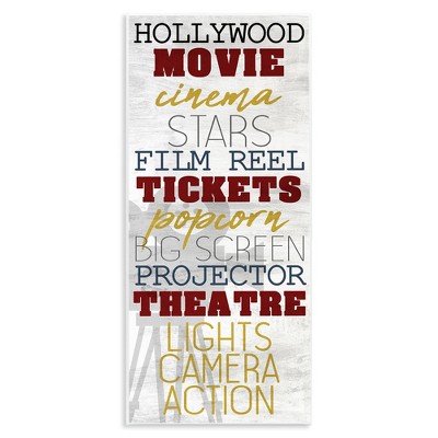 Stupell Industries Vintage Cinema Projector Phrases, 7" x 17"