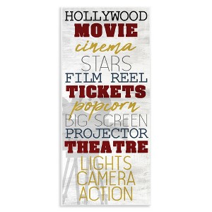 Stupell Industries Vintage Cinema Projector Phrases, 7" x 17" - 1 of 4