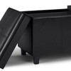 Franklin 2 Tray Storage Ottoman Midnight Black - WyndenHall - 4 of 4