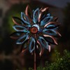 Cyan Oasis 87-Inch Water Lily Solar Wind Spinner - 2 of 4