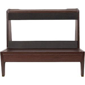 Gator Frameworks GFW-ELITEGTRAMPLG-BRN Elite Series Large Combo Guitar Amp Stand in Dark Walnut Brown Finish Walnut - 1 of 4