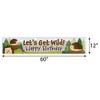 Big Dot of Happiness Forest Hedgehogs - Happy Birthday Woodland Decorations Party Banner - 2 of 4