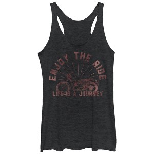 Women's CHIN UP Enjoy the Ride Racerback Tank Top - 1 of 3