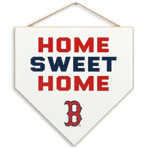 MLB Boston Red Sox Home Sweet Home Hanging Wood Wall Decor - 1 of 4