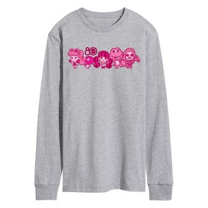 Men's - Mattel - 80Th Lineup Pink Long Sleeve Graphic T-Shirt - 1 of 3