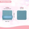 Unique Bargains Velvet Storage Ring Necklace Jewelry Pouches with Insert Pad 3.5" x 3.3" 3 Pcs - 2 of 4