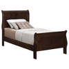 TiramisuBest Brown Wood Cappuccino Twin Sleigh Bed, 41x84x47 inches, 65 lbs - 2 of 4
