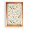 Rustic Marlin Spring Florals Welcome Wooden Serving Trays - 3 of 3