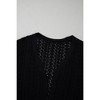 Amaryllis Women’s Open Front Crochet Knit Cardigan Lightweight Loose Fit 3/4 Sleeve Breezy - 4 of 4