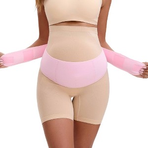 INSPIRE CHIC Women's Maternity Belly Bands-Soft and Breathable Pregnancy Belly Support Band, Adjustable Belt for Back - 1 of 4