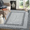Grey/Blue Washable Runner Rug, Non-Slip Modern Hallway Carpet, Stain Resistant Low Pile Mat for Living Room, Bedroom, Kitchen - 2 of 4