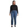Lands' End Women's Relaxed Cotton Long Sleeve Mock Turtleneck - 4 of 4