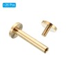 Unique Bargains Brass Rust-proof Durable Leather Belt Scrapbook Binding Chicago Screws 25 Sets - 3 of 4
