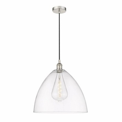 Edison Dome - 1 Light Cord Hung Pendant In Industrial Style-17.75 Inches Tall and 16 Inches Wide