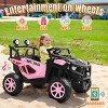 JOYRACER 24V 4WD/2WD Switchable Kids Ride on UTV, 2-Seater Electric Car Toys with Remote, MP3/USB/Bluetooth Music, Horn & LED - 3 of 4