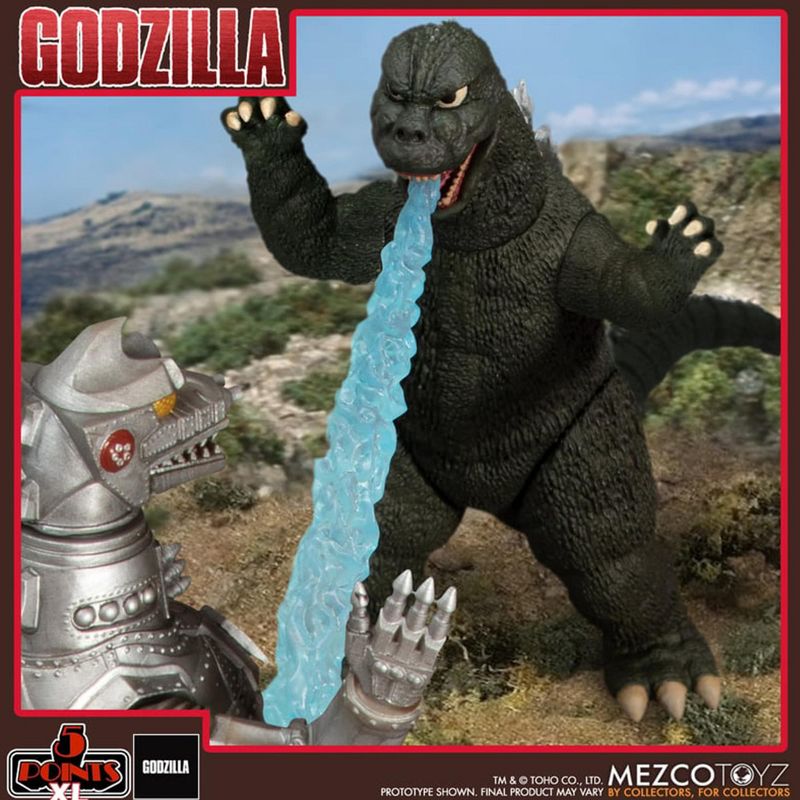 Mezco Toyz Godzilla vs Mechagodzilla (1974) 5 Point XL Figure Set, 4 of 10