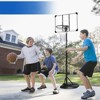 VisioGear Lawn Sports Sets, Portable Basketball Play Set with Base, Wheels and Backboard for Teenagers Adults, Blue, 32"*90"*32" - 4 of 4