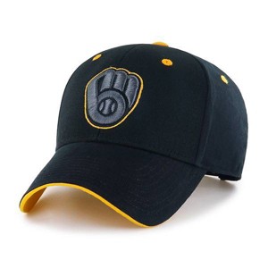 MLB Milwaukee Brewers Youth Black Money Maker Hat - 1 of 2
