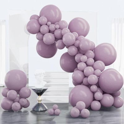 PartyWoo Balloons Dusty Purple Matte Lavender Lilac 18 12 10 5 Inch 100 pcs