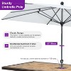 PURPLE LEAF Patio Umbrella Outdoor Table Umbrella Aluminum Frame Market Umbrella Sun Umbrella with 8 Sturdy Ribs - 3 of 4