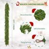 9Ft Artificial Norfolk Pine Garlands,Realistic Pine Garland,Green Artificial Greenery Garland for Table,Mantle,Wall,Winter Christmas Decorations - 2 of 4