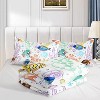 Hachikiko Turtle Comforter Set Twin,3PCS,Ocean Watercolor/Sea Turtle/Tropical Fish, Ultra-Soft Microfiber,All-Season,Twin Size - 4 of 4