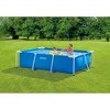 Intex 8.5ft x 26in Rectangular Frame Above Ground Quick Easy Set Up Backyard Outdoor Swimming Pool with Drain Plug for Ages 6 and Up, Blue - image 4 of 4