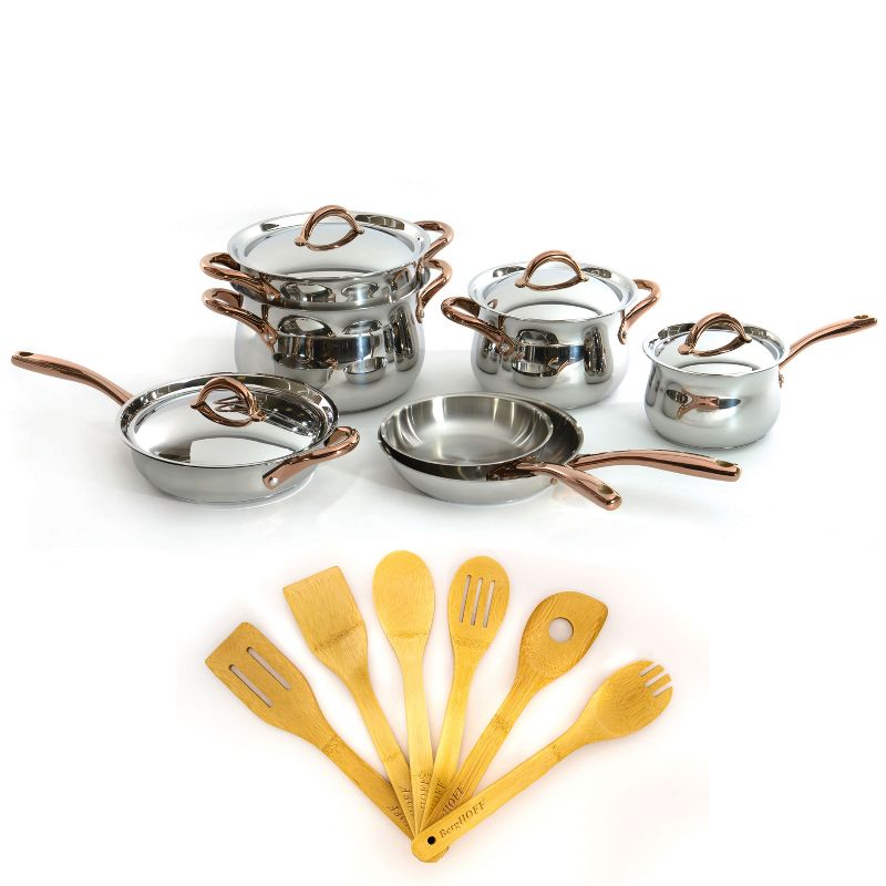 BergHOFF Ouro Gold 17Pc 18/10 Stainless Steel Cookware Set, 1 of 16
