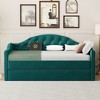 Twin Size Upholstered Daybed with Trundle and USB&Type-C Charging Ports - 4 of 4