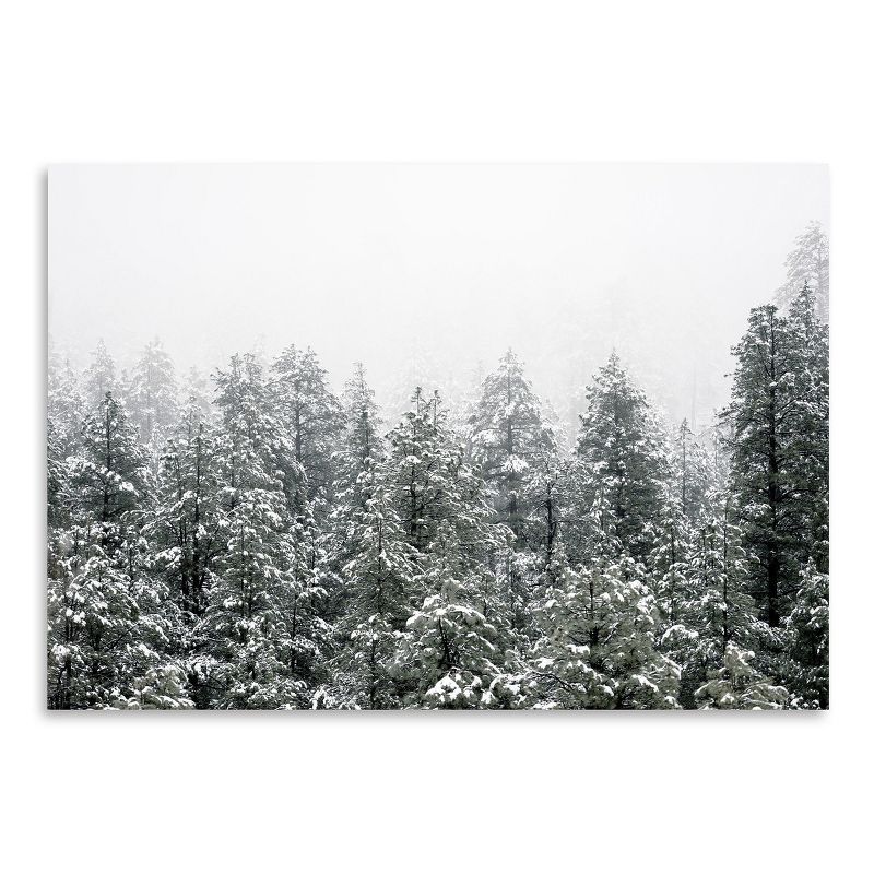 Americanflat Botanical Landscape Snowy Nordic Trees By Tanya Shumkina Poster, 1 of 7