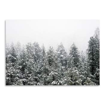 Americanflat Botanical Landscape Snowy Nordic Trees By Tanya Shumkina Poster