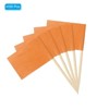 Unique Bargains Small Labeling Marking Cake Cocktail Decor Flag Toothpicks 100 Pcs - 3 of 4
