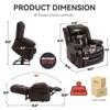 NicBex Recliner Chair Massage Chair with Heating Power Lift Chair Living Room Chairs Comfy Chair for Bedroom, Reading Room - 4 of 4