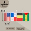 Juvale 80 ft International Flags of the World Banner with 100 Countries, Hanging Multicultural Decorations - 5.2 x 8.2" Flags - 3 of 4
