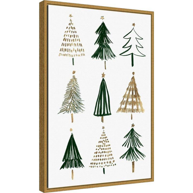 16&#34; x 23&#34; Evergreens I Tree by Isabelle Z Framed Canvas Wall Art - Amanti Art, 3 of 10