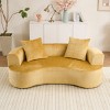 Modern Deep Seat Sofa with 2 Pillows, Upholstered Chaise Sofas for Small Living Room, Apartment or Lounge Area-Maison Boucle - 3 of 4