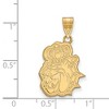 Black Bow Jewelry 10k Yellow Gold James Madison Dukes NCAA Large Pendant - 2 of 3