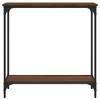 vidaXL Console Table Brown Oak 29.5 in.x12 in.x29.5 in. Engineered Wood - 4 of 4