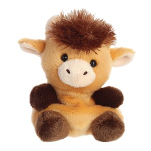 Aurora Mini Hubert Highland Cow Palm Pals Adorable Stuffed Animal Brown 5" - 1 of 4